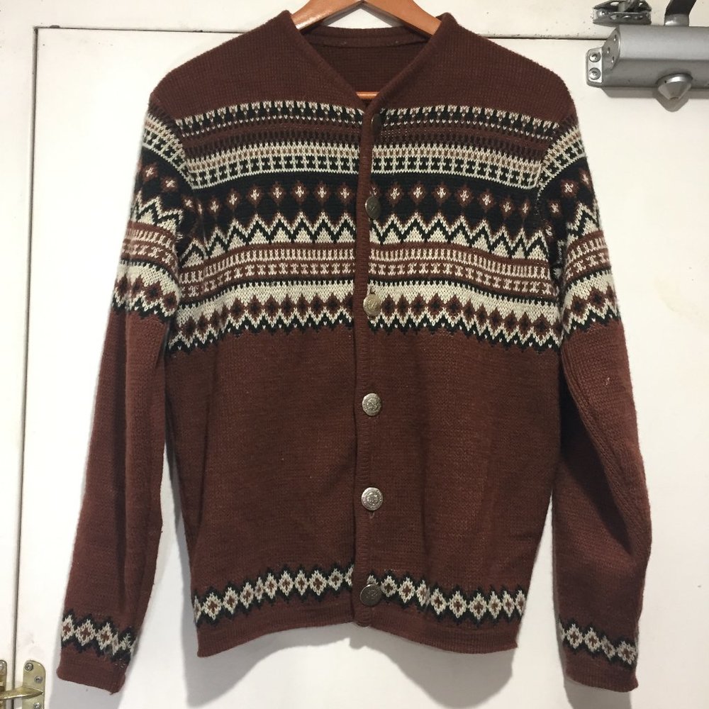VINTAGE TYROL WOOL CARDIGAN SWEATER SIZE S